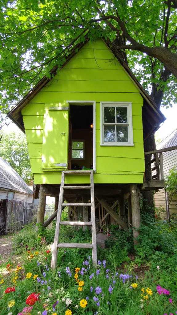 vibrant whimsical treehouse delight