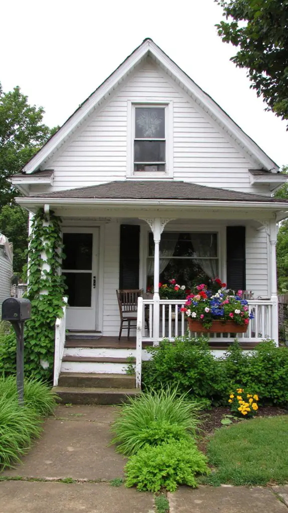 vibrant window box flowers
