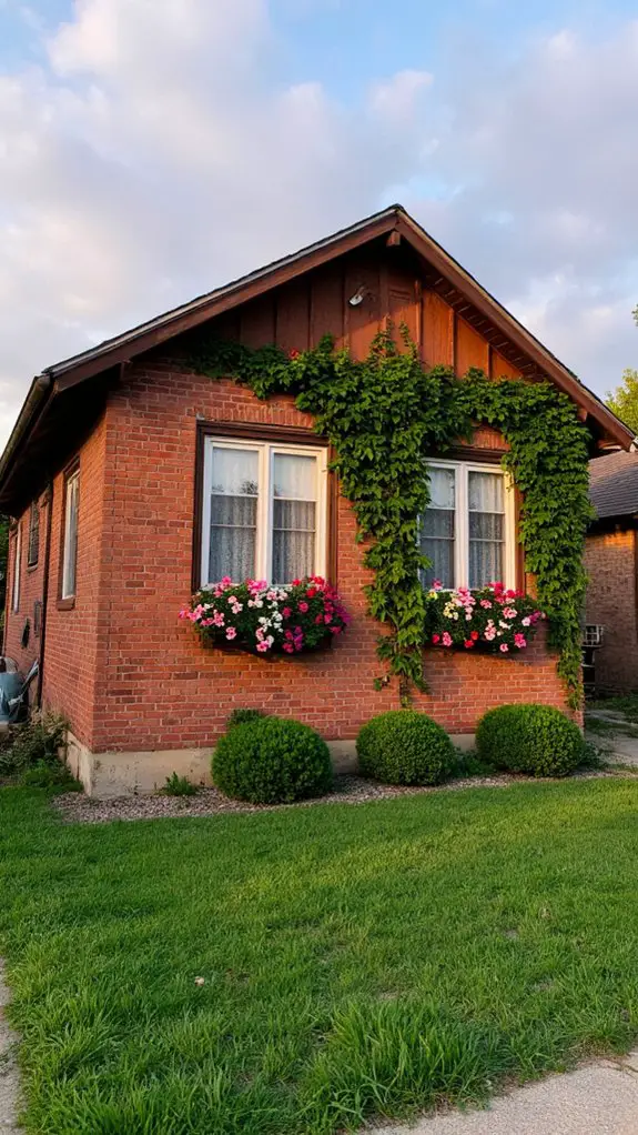vibrant window boxes enhance curb appeal
