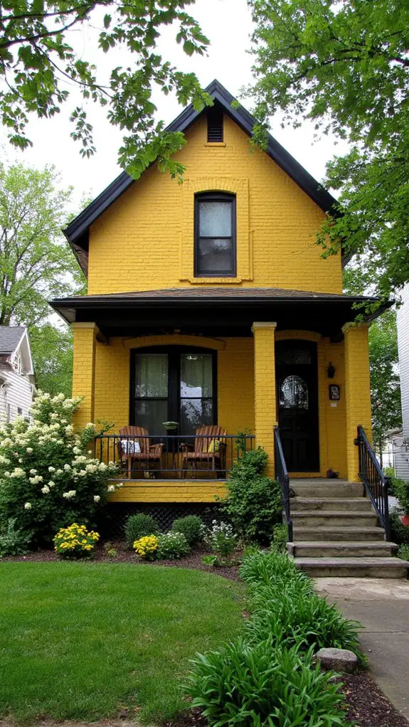 vibrant yellow brick elegance