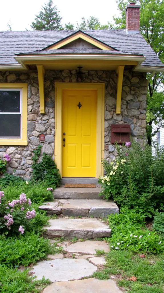 vibrant yellow doorways uplift