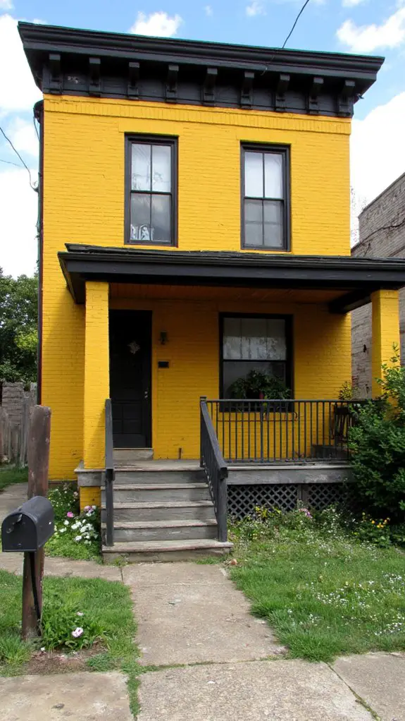 vibrant yellow elegant contrast