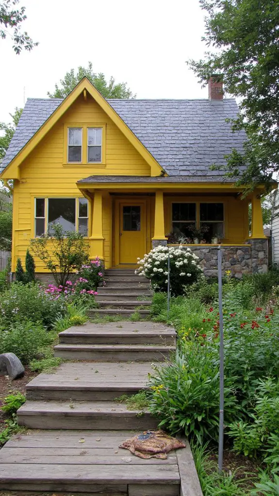 vibrant yellow elegant slate