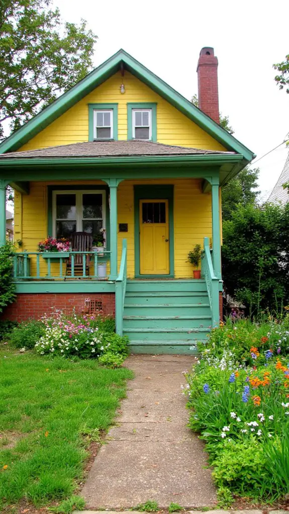 vibrant yellow enhances gardens