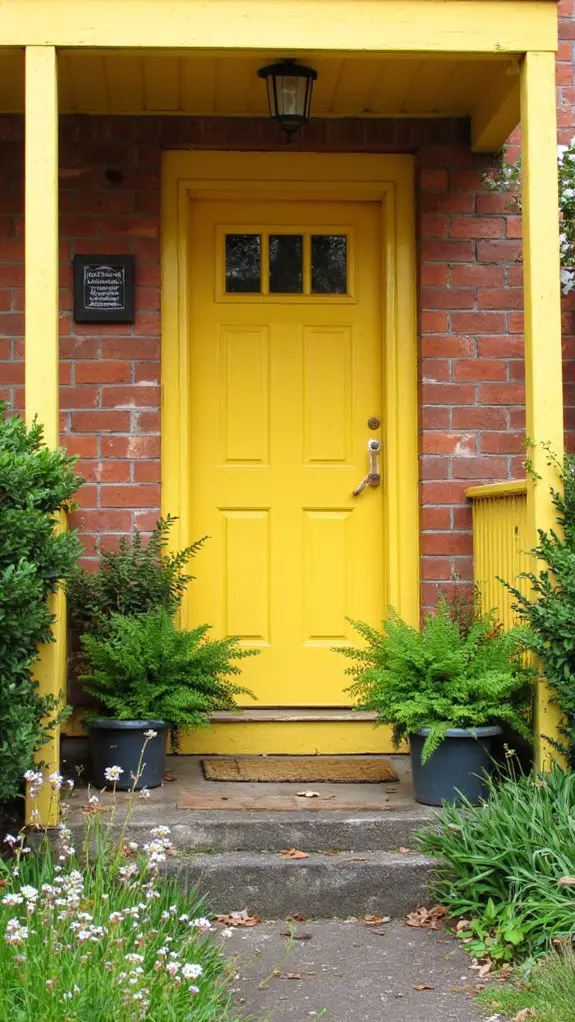 vibrant yellow entrance harmony