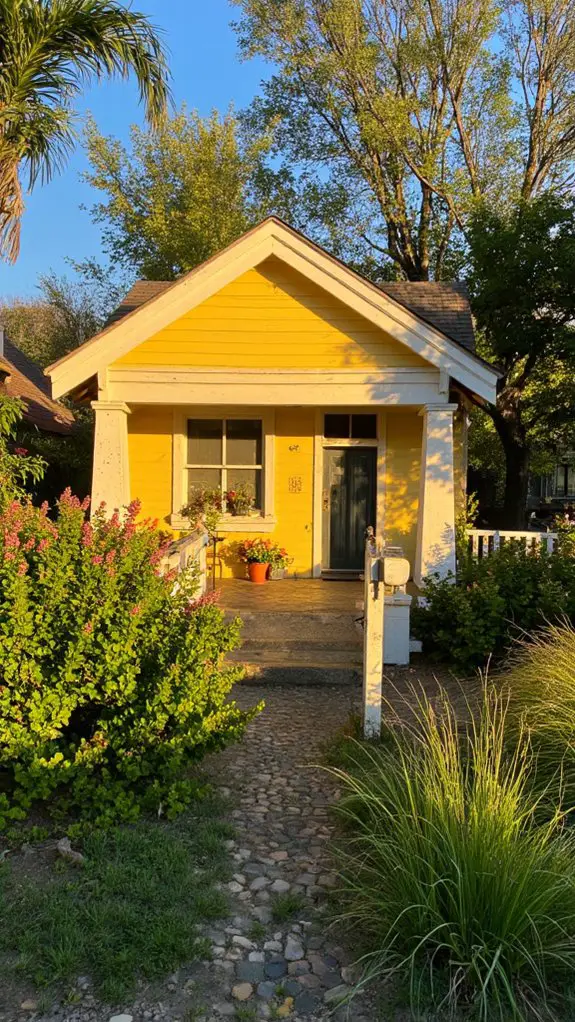 vibrant yellow garden oasis