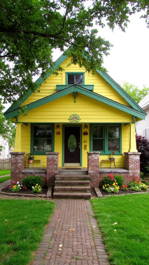 vibrant yellow green retreat