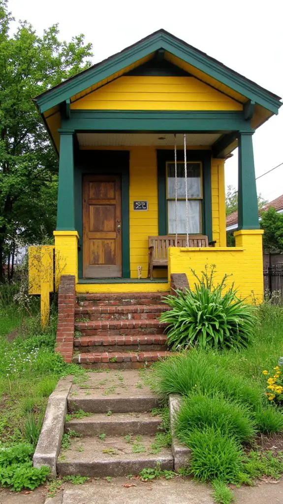 vibrant yellow harmonious green