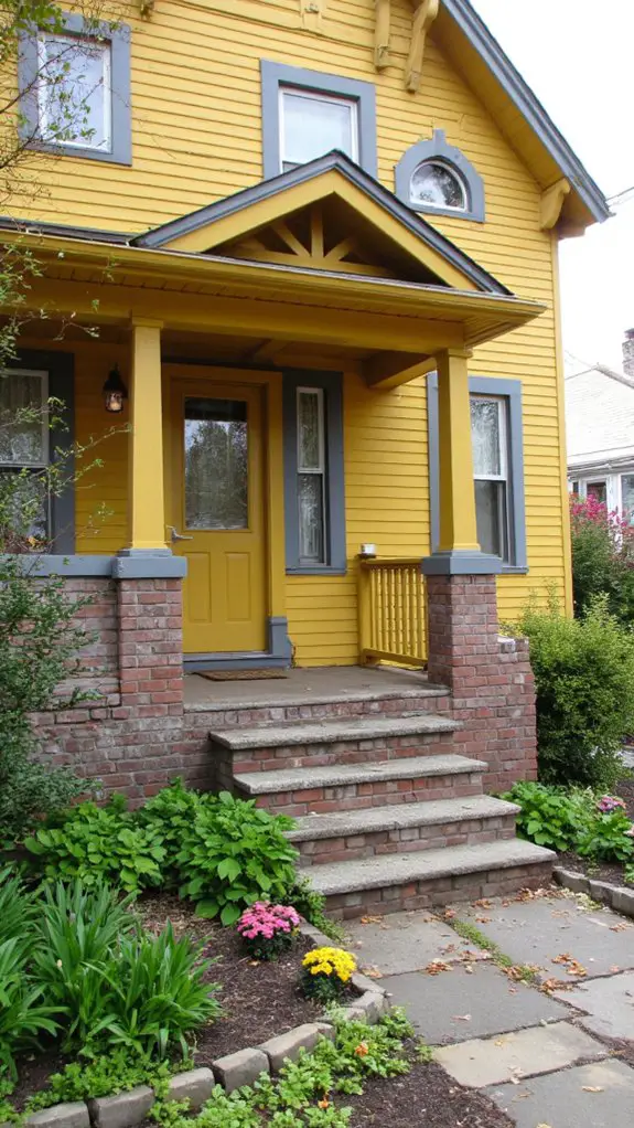 vibrant yellow iron gray