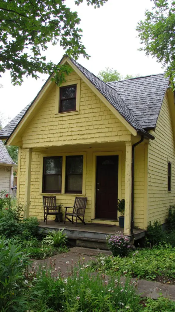 vibrant yellow modern grey