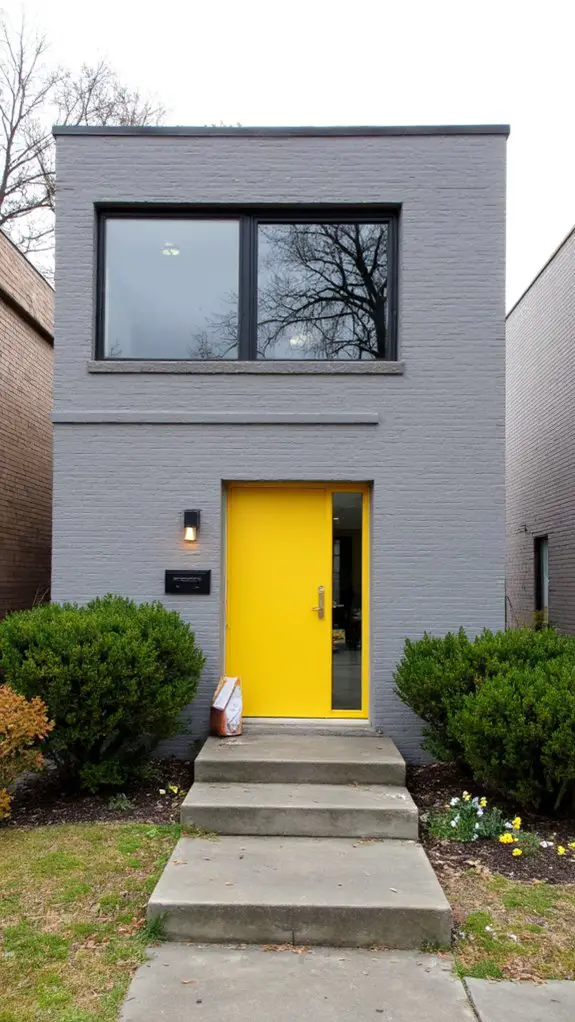 vibrant yellow modern minimalism