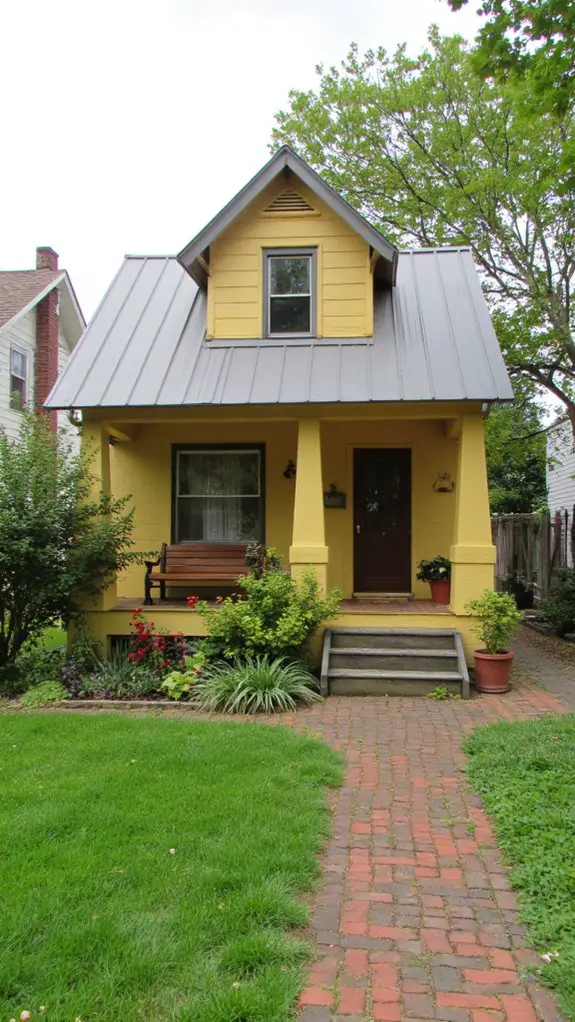 vibrant yellow soothing grey