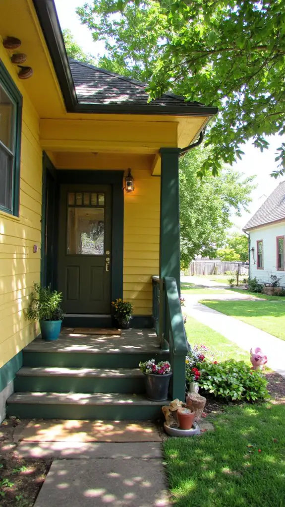 vibrant yellow sophisticated green