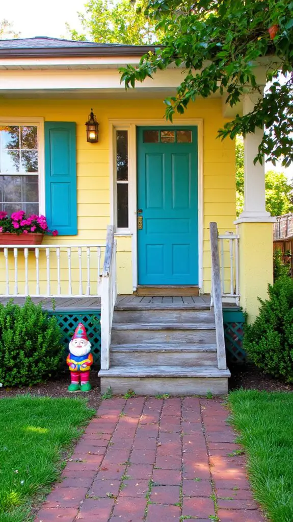 vibrant yellow with accents