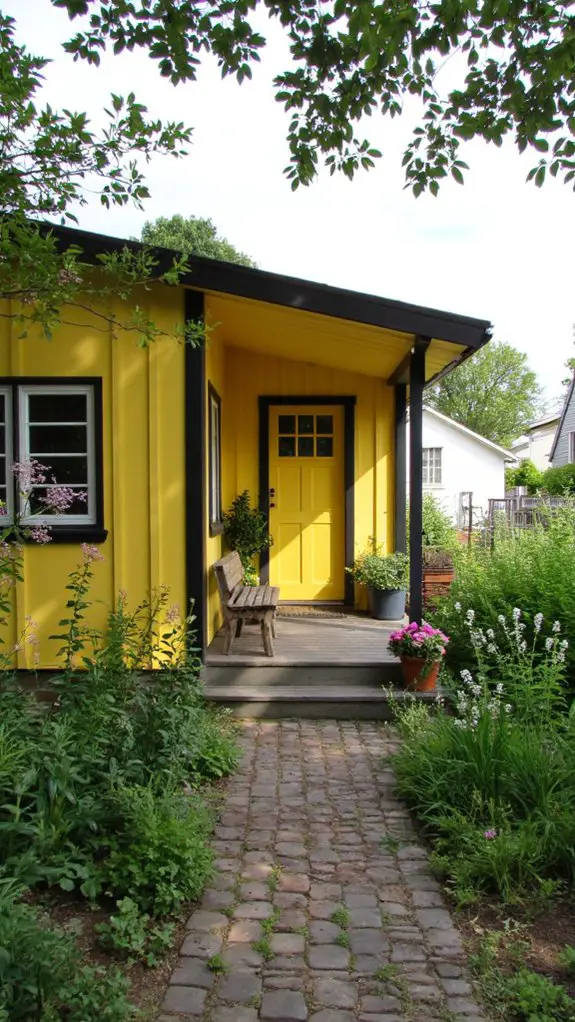 vibrant yellow with contrast