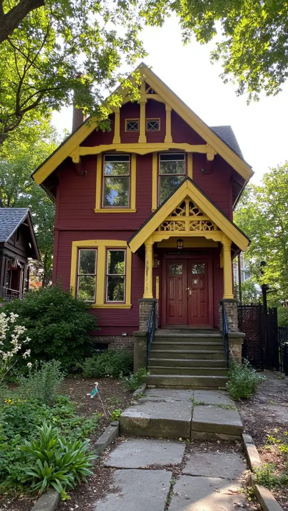 victorian architecture vibrant colors