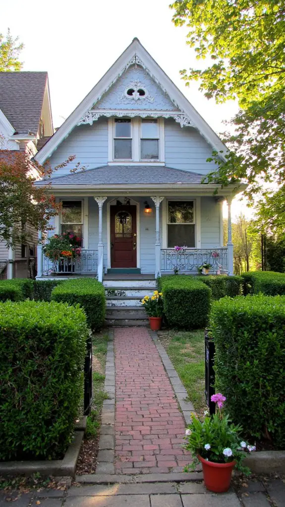 victorian charm with boxwoods