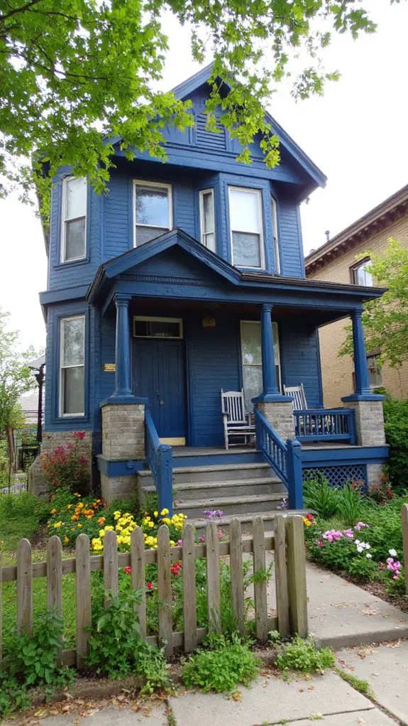victorian elegance in blue