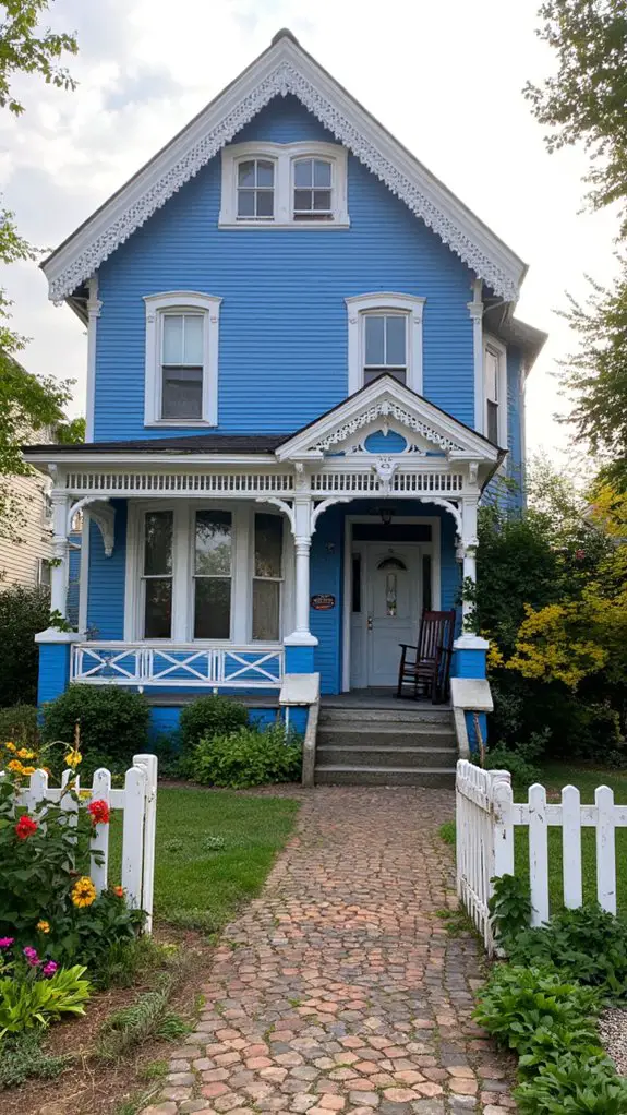 victorian elegance in blue