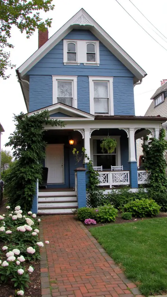 victorian frosted blue charm