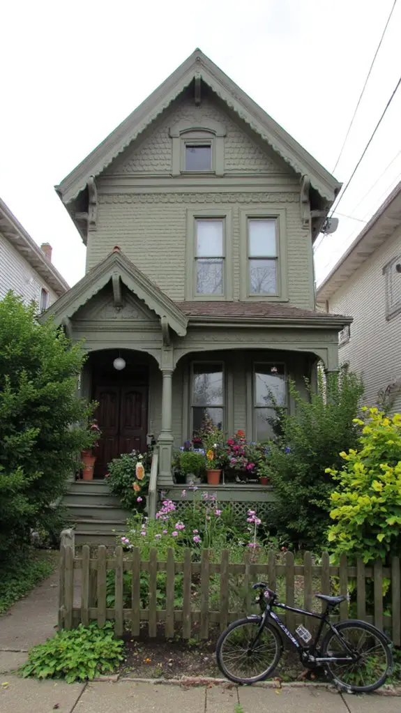 victorian homes in khaki