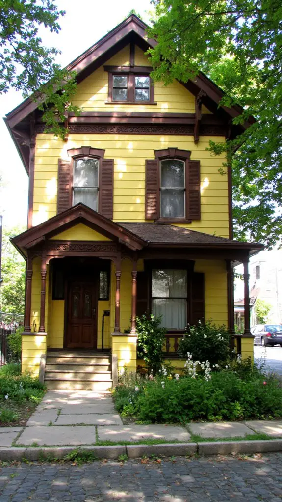 victorian homes with shutters