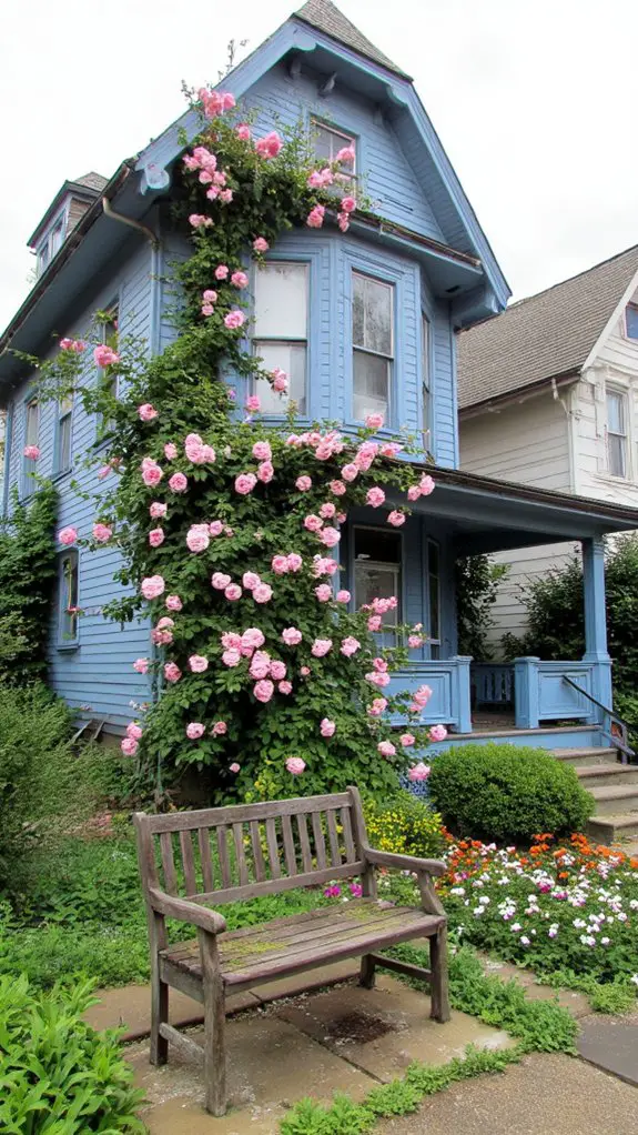 vintage blue victorian charm
