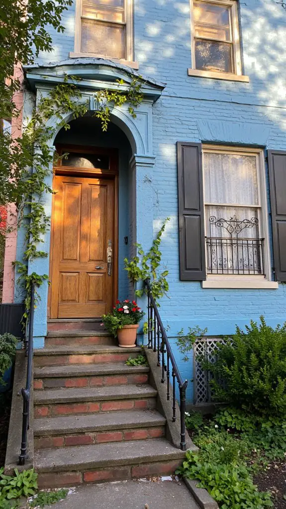 vintage charm with blue