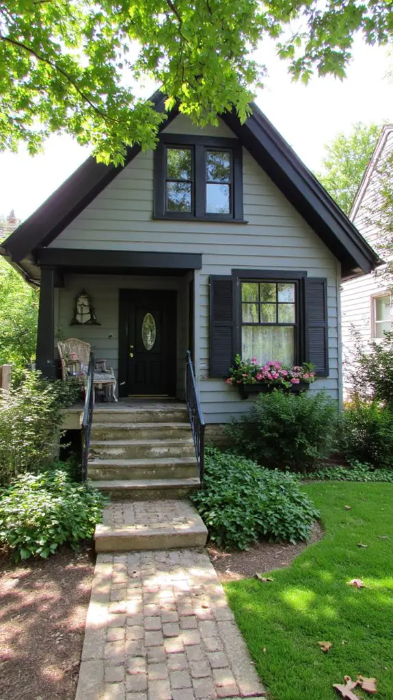 vintage gray and black