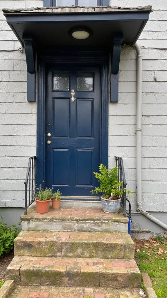 vintage gray and navy