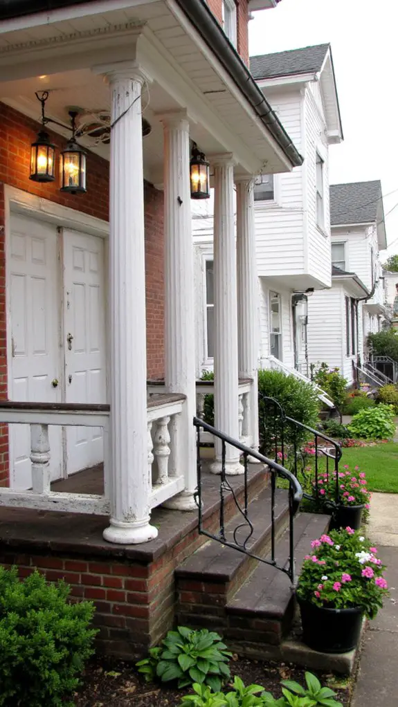 vintage lanterns enhance curb appeal
