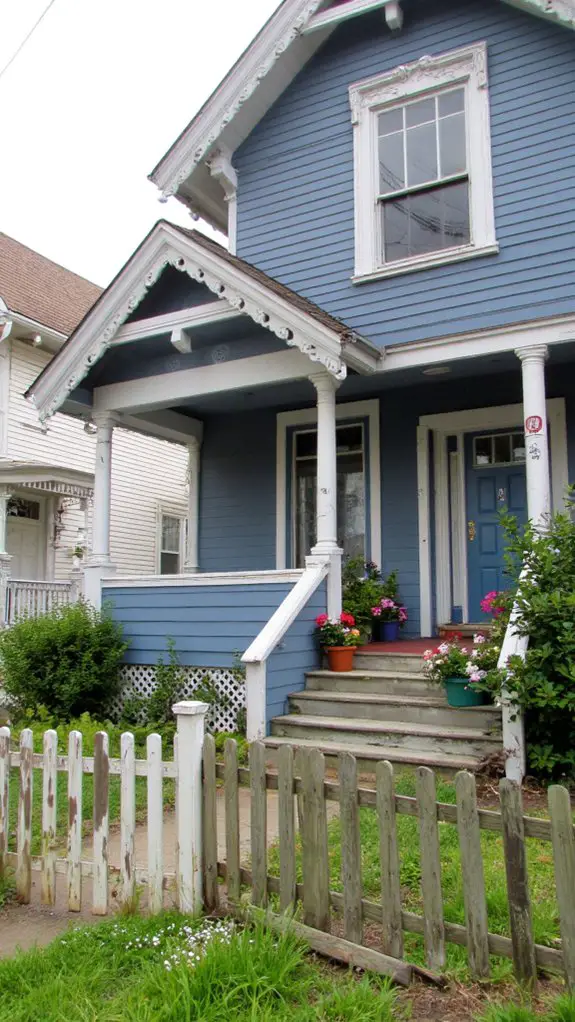 vintage slate blue elegance