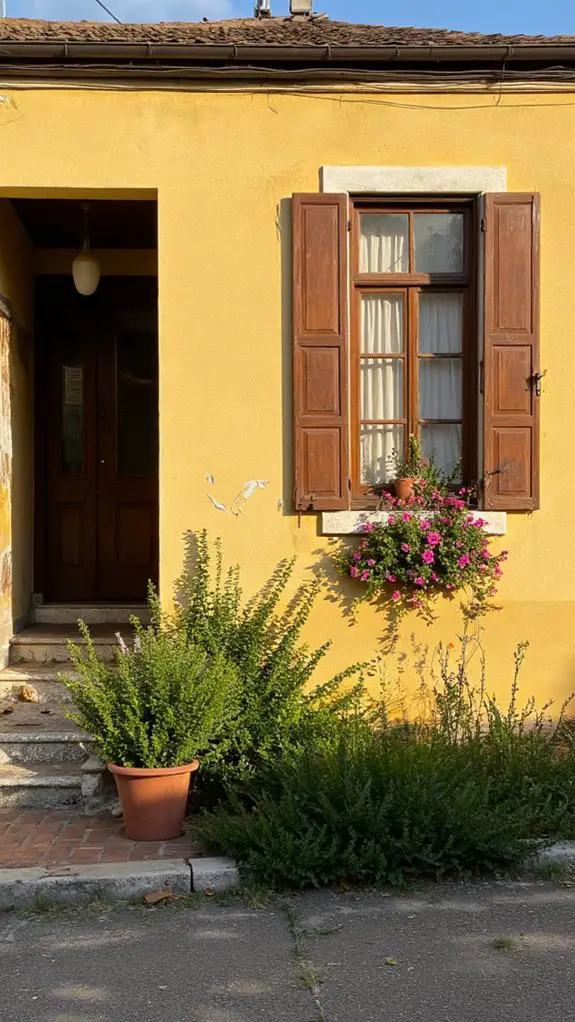 vintage yellow home elegance