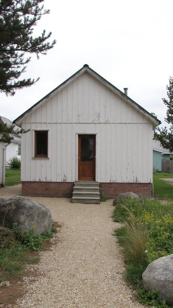 warm amber minimalist landscaping