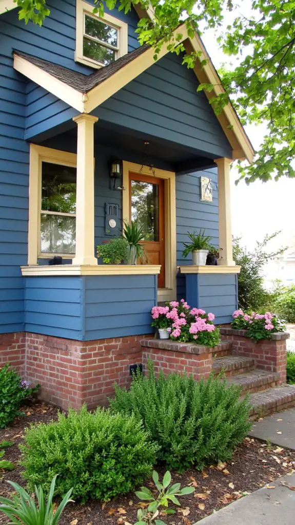 warm beige complements blue