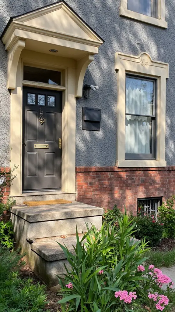 warm beige gray contrast