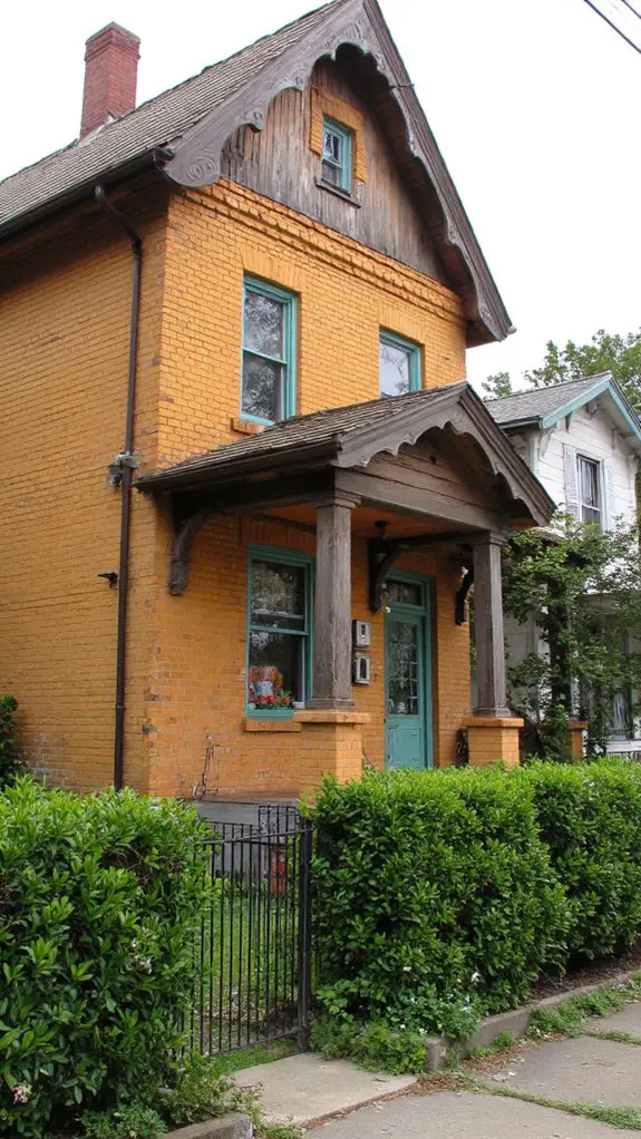 warm brick victorian charm
