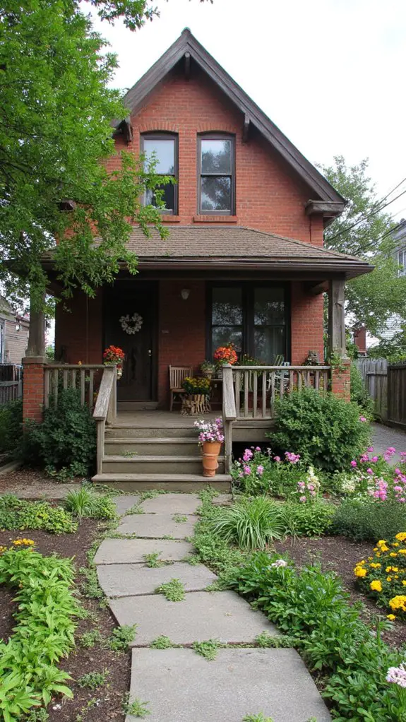 warm brown brick charm