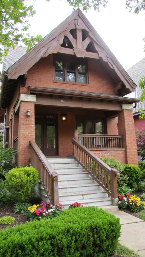 warm brown craftsman charm