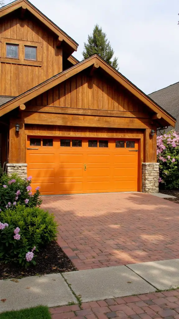 warm brown vibrant orange