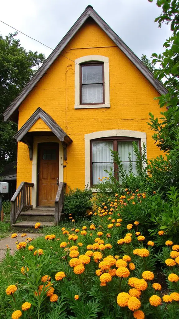 warm cheerful bright exterior