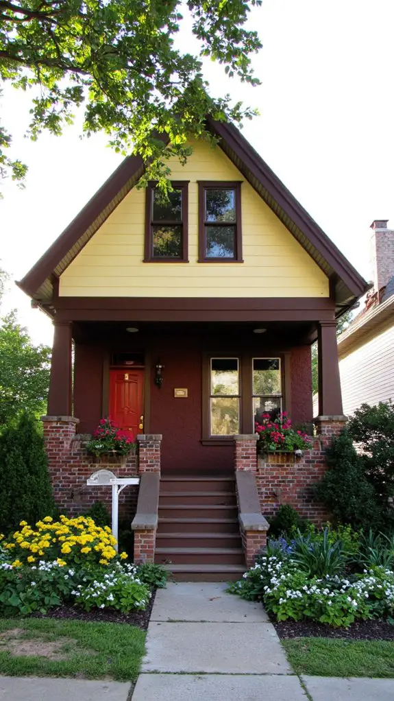 warm cozy color contrast