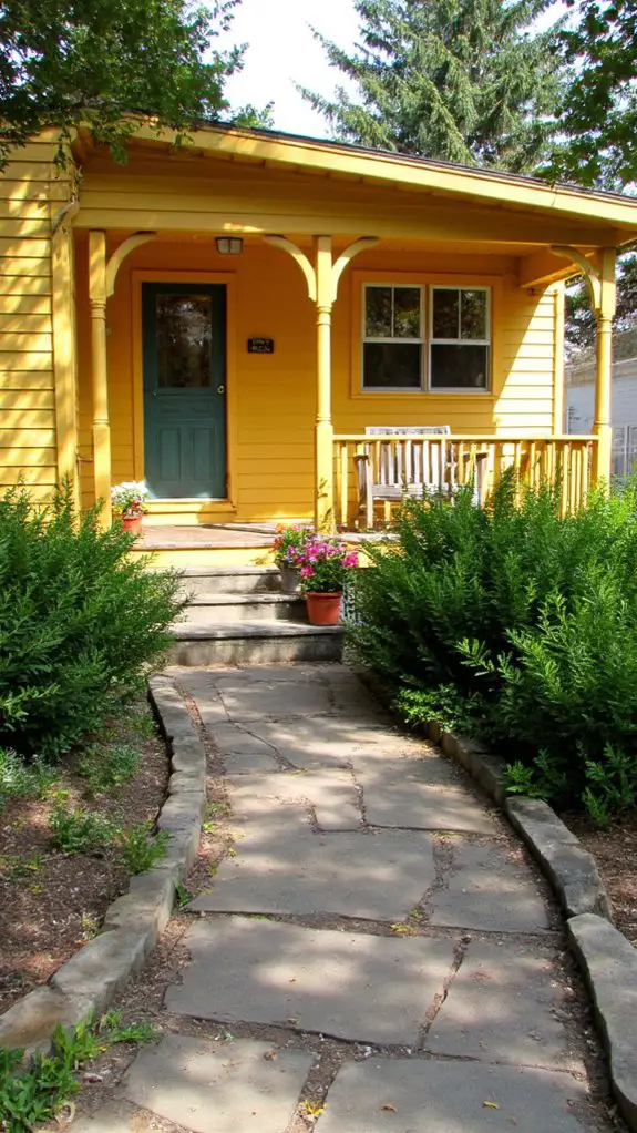 warm cozy home exterior