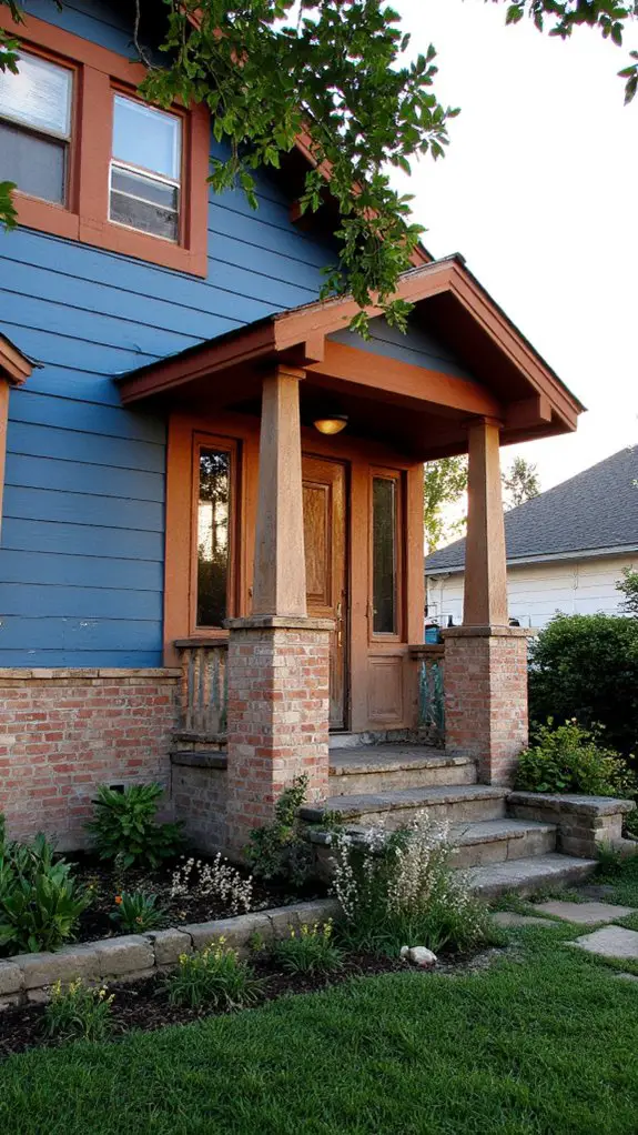 warm earthy exterior contrast