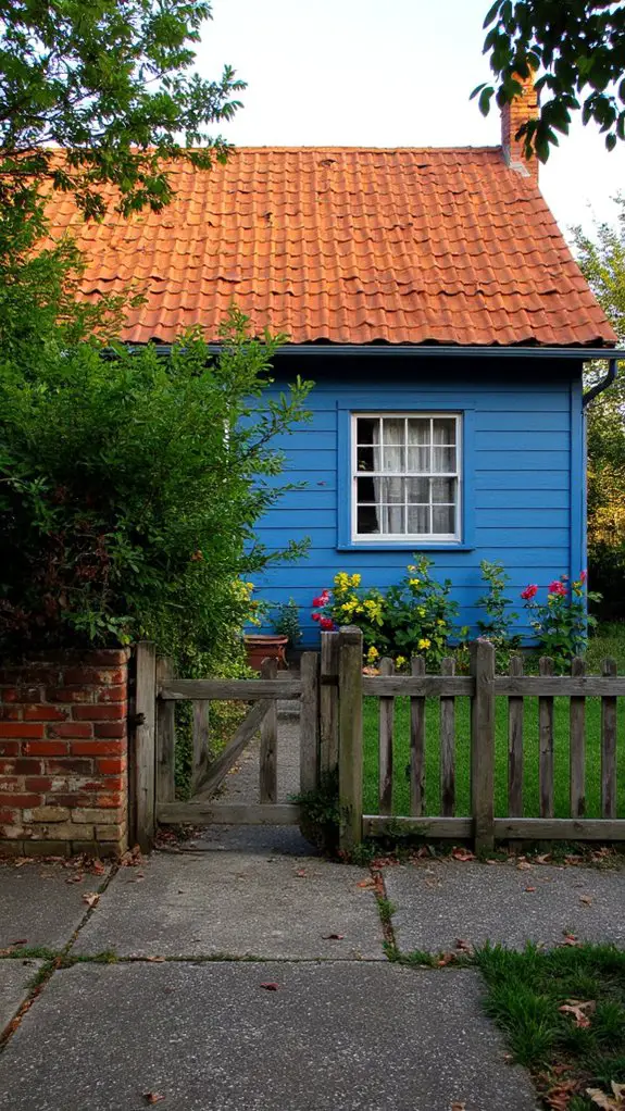 warm earthy terracotta contrast