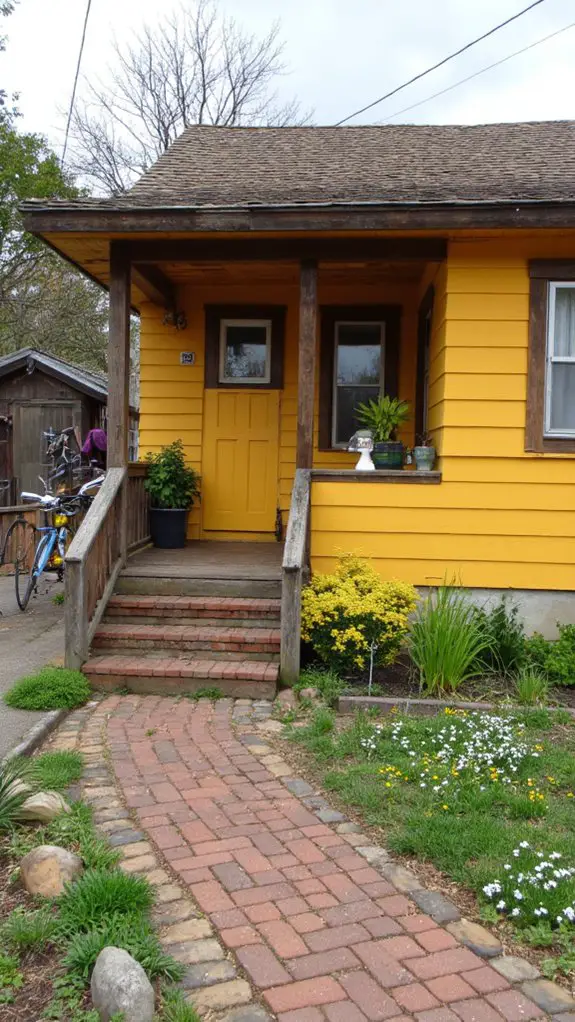 warm goldenrod rustic charm