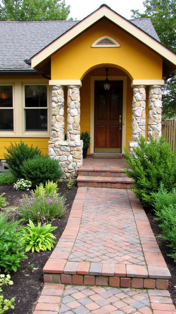 warm goldenrod with sandstone