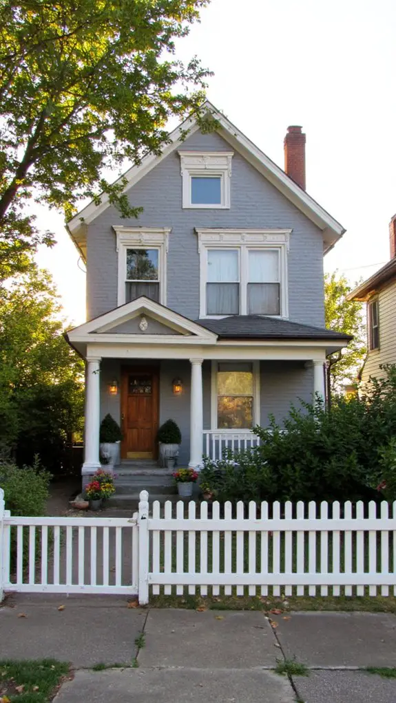 warm gray crisp white