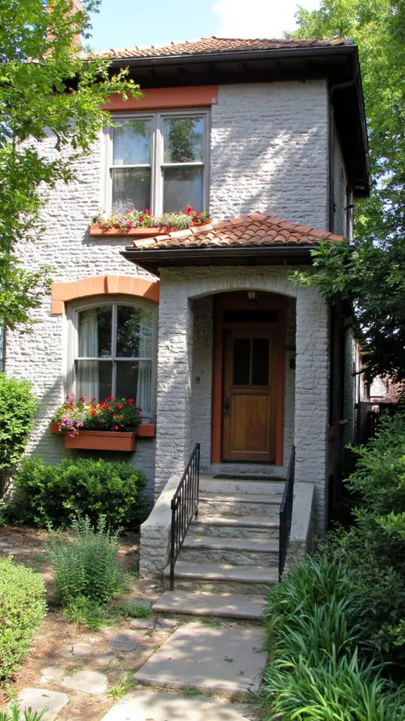 warm gray terracotta harmony