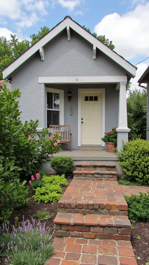 warm greige enhances curb appeal